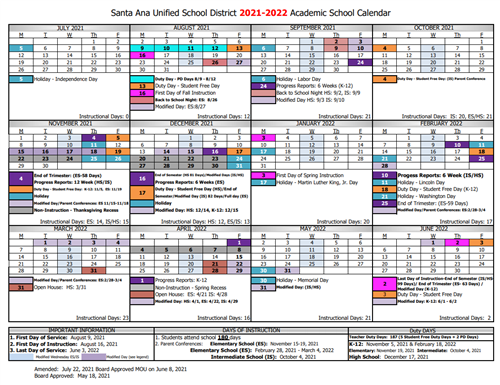 Saddleback Calendar 2022-2023 - January Calendar 2022